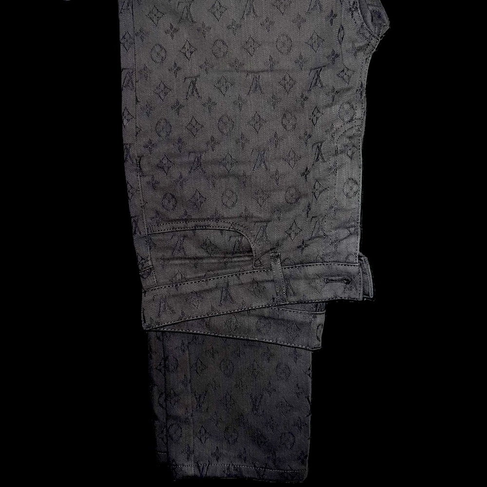 Louis Vuitton Grey Monogram Jeans